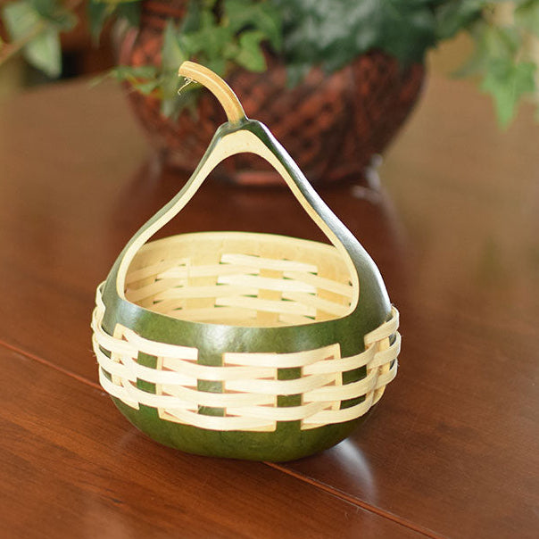 Small woven gourd basket